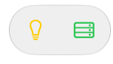 Toolbar lightbulb for Setup Wizard beside the green MCP server icon